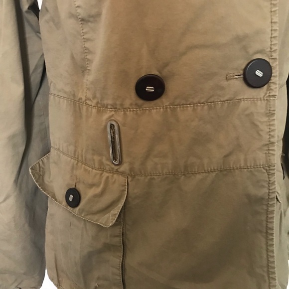 Zara Basic Army Green Utility Jacket Medium - Picture 6 of 6